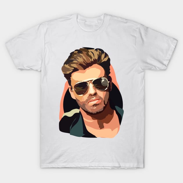 george michael T-Shirt by annamckay